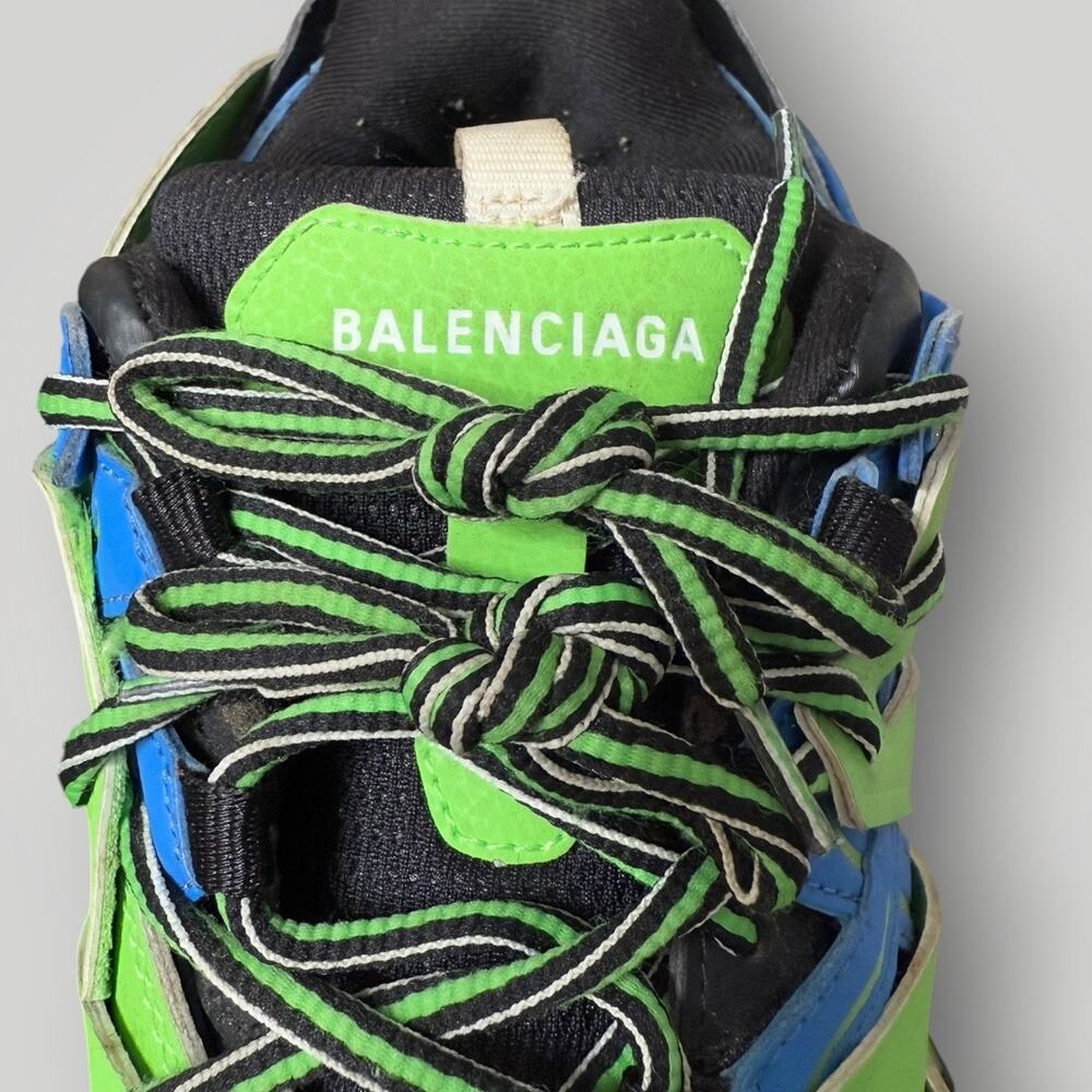 Balenciaga Track Trainers Green Blue Men’s sz 12 - Picture 14 of 15